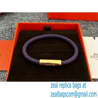 Hermes Goliath Code Bracelet purple/gold