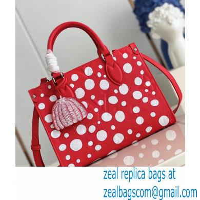 LV x YK RED DOT OnTheGo PM TOTE BAG M46412 2023