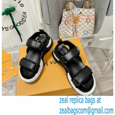 Louis Vuitton LV Archlight Flat Sandals black 2023 - Click Image to Close