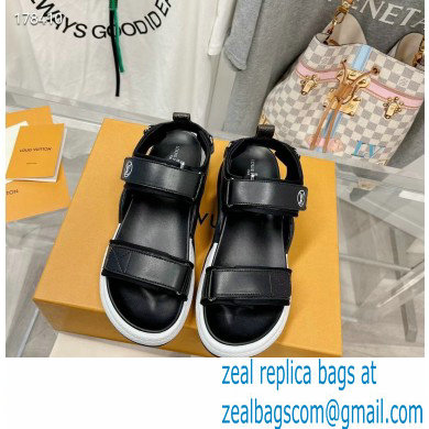 Louis Vuitton LV Archlight Flat Sandals black 2023 - Click Image to Close