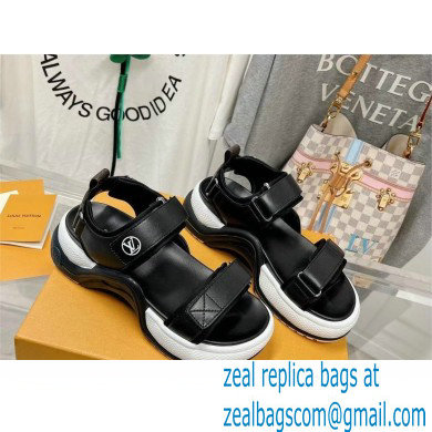 Louis Vuitton LV Archlight Flat Sandals black 2023