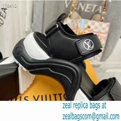 Louis Vuitton LV Archlight Flat Sandals black 2023 - Click Image to Close