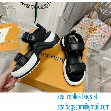 Louis Vuitton LV Archlight Flat Sandals black 2023 - Click Image to Close