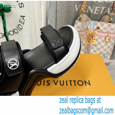 Louis Vuitton LV Archlight Flat Sandals black 2023 - Click Image to Close