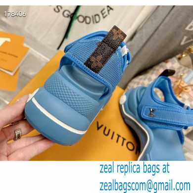 Louis Vuitton LV Archlight Flat Sandals blue 2023 - Click Image to Close