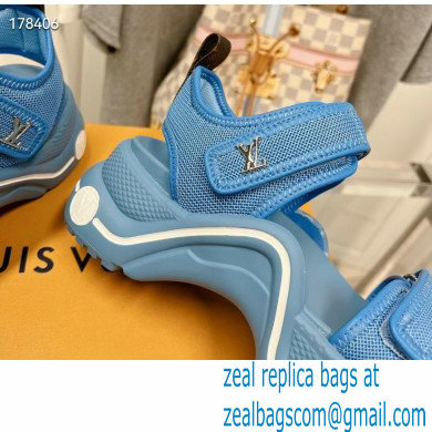 Louis Vuitton LV Archlight Flat Sandals blue 2023