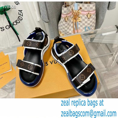 Louis Vuitton LV Archlight Flat Sandals monogram/blue 2023 - Click Image to Close