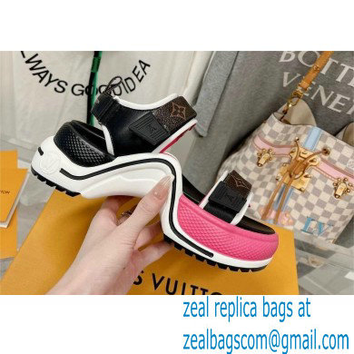 Louis Vuitton LV Archlight Flat Sandals monogram/pink 2023 - Click Image to Close