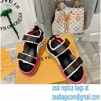 Louis Vuitton LV Archlight Flat Sandals monogram/pink 2023