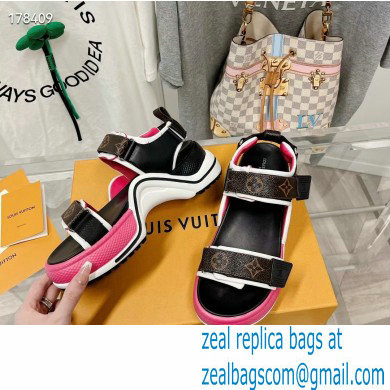 Louis Vuitton LV Archlight Flat Sandals monogram/pink 2023