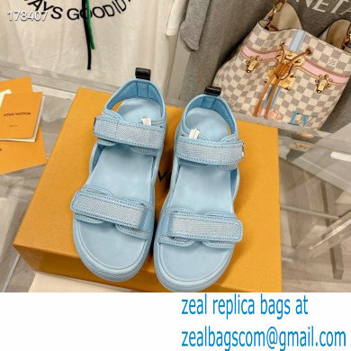 Louis Vuitton LV Archlight Flat Sandals pale blue 2023