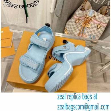 Louis Vuitton LV Archlight Flat Sandals pale blue 2023