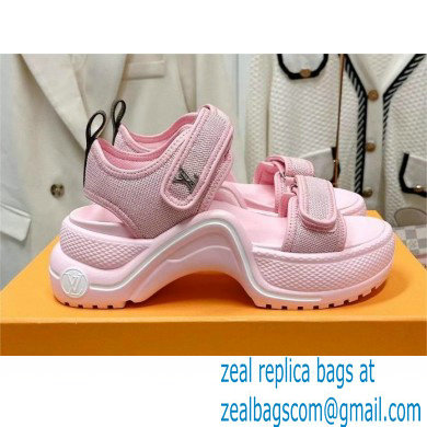 Louis Vuitton LV Archlight Flat Sandals pink 2023