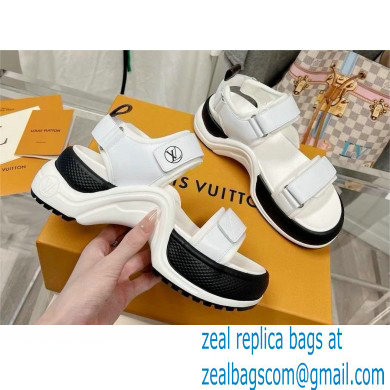 Louis Vuitton LV Archlight Flat Sandals white 2023