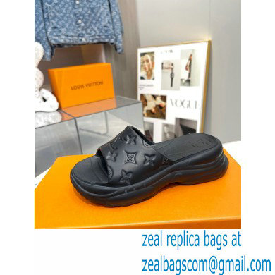 Louis Vuitton Pool 55 Flat Comfort Mule black 2023 - Click Image to Close