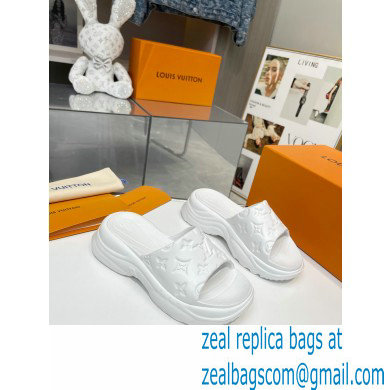 Louis Vuitton Pool 55 Flat Comfort Mule white 2023