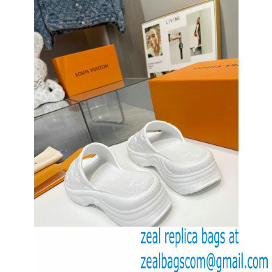 Louis Vuitton Pool 55 Flat Comfort Mule white 2023 - Click Image to Close