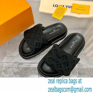 Louis Vuitton Pool Pillow Flat Comfort Mule black 2023