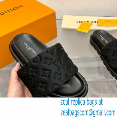 Louis Vuitton Pool Pillow Flat Comfort Mule black 2023 - Click Image to Close