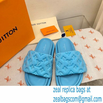 Louis Vuitton Pool Pillow Flat Comfort Mule blue 2023