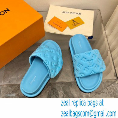 Louis Vuitton Pool Pillow Flat Comfort Mule blue 2023