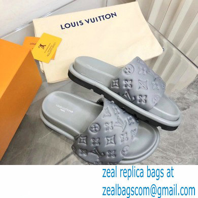 Louis Vuitton Pool Pillow Flat Comfort Mule gray 2023