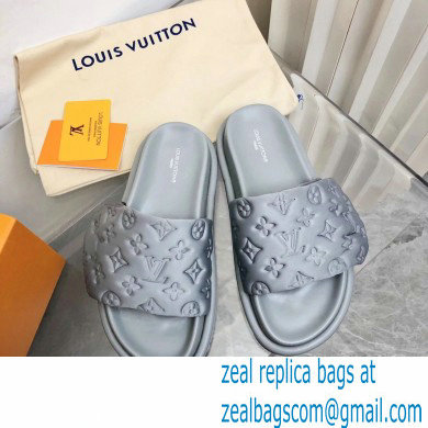 Louis Vuitton Pool Pillow Flat Comfort Mule gray 2023