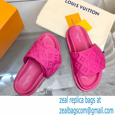 Louis Vuitton Pool Pillow Flat Comfort Mule hot pink 2023