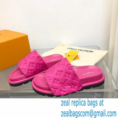 Louis Vuitton Pool Pillow Flat Comfort Mule hot pink 2023