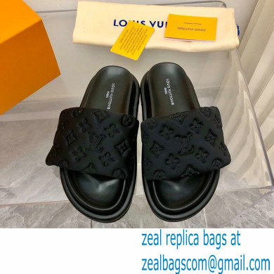 Louis Vuitton Pool Pillow Flat Comfort Mule navy blue 2023