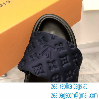 Louis Vuitton Pool Pillow Flat Comfort Mule navy blue 2023