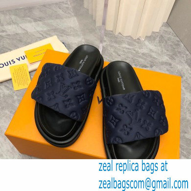 Louis Vuitton Pool Pillow Flat Comfort Mule navy blue 2023