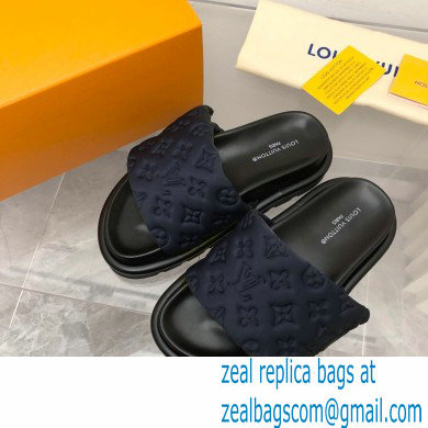 Louis Vuitton Pool Pillow Flat Comfort Mule navy blue 2023 - Click Image to Close