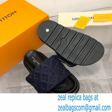 Louis Vuitton Pool Pillow Flat Comfort Mule navy blue 2023 - Click Image to Close