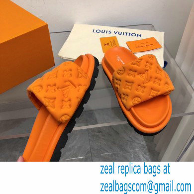 Louis Vuitton Pool Pillow Flat Comfort Mule orange 2023