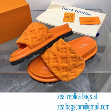 Louis Vuitton Pool Pillow Flat Comfort Mule orange 2023