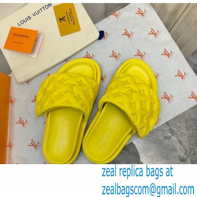 Louis Vuitton Pool Pillow Flat Comfort Mule yellow 2023