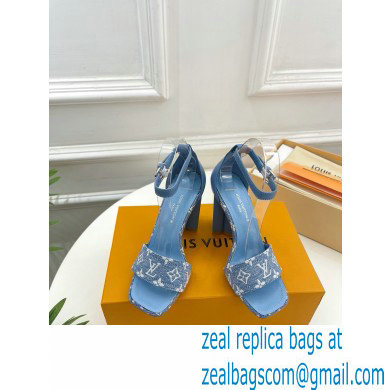 Louis Vuitton Silhouette Sandal in relaxed Monogram denim 2023