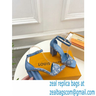 Louis Vuitton Silhouette Sandal in relaxed Monogram denim 2023