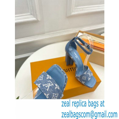 Louis Vuitton Silhouette Sandal in relaxed Monogram denim 2023