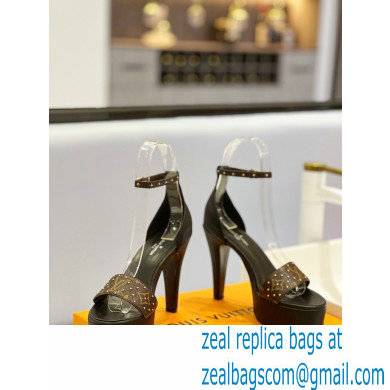 Louis Vuitton heel 11.5cm Afterglow Platform Sandal black 2023