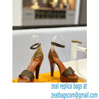 Louis Vuitton heel 11.5cm Afterglow Platform Sandal brown 2023