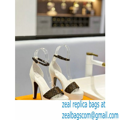 Louis Vuitton heel 11.5cm Afterglow Platform Sandal white 2023