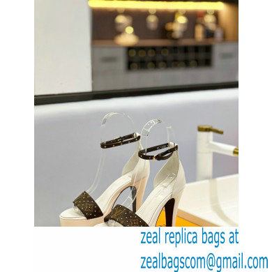 Louis Vuitton heel 11.5cm Afterglow Platform Sandal white 2023