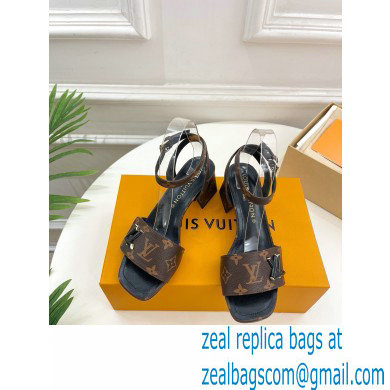 Louis Vuitton heel 5.5cm shake Sandals in monogram leather 2023 - Click Image to Close