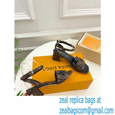 Louis Vuitton heel 5.5cm shake Sandals in monogram leather 2023