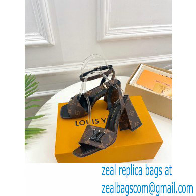 Louis Vuitton heel 8.5cm shake Sandals in monogram leather 2023 - Click Image to Close