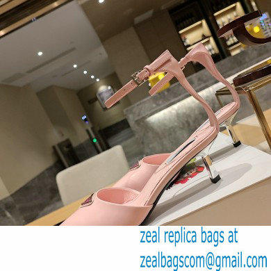 Prada Heel 4.5cm Triangle-logo Pumps Pink 2023