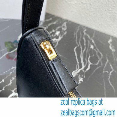 Prada Moon Leather shoulder bag 1BC194 Black 2023