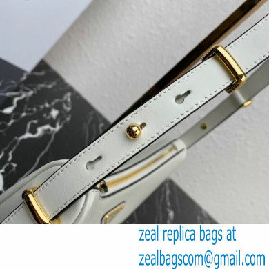 Prada Moon Leather shoulder bag 1BC194 White 2023 - Click Image to Close